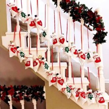 Christmas Decoration 24 Days Christmas Countdown Felt Bags Advent Calendar