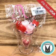 Hoppe Chan Sunhoseki Japan Strawberry Parfait Sundae Kawaii Cute Phone Charm