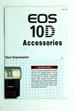 189369 Canon EOS 10D Accessories Booklet