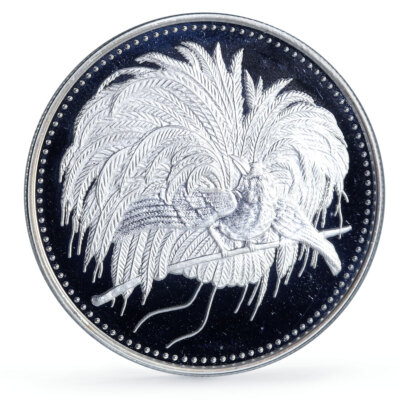 Papua New Guinea 5 kina Coinage 100 Years Paradise Bird
