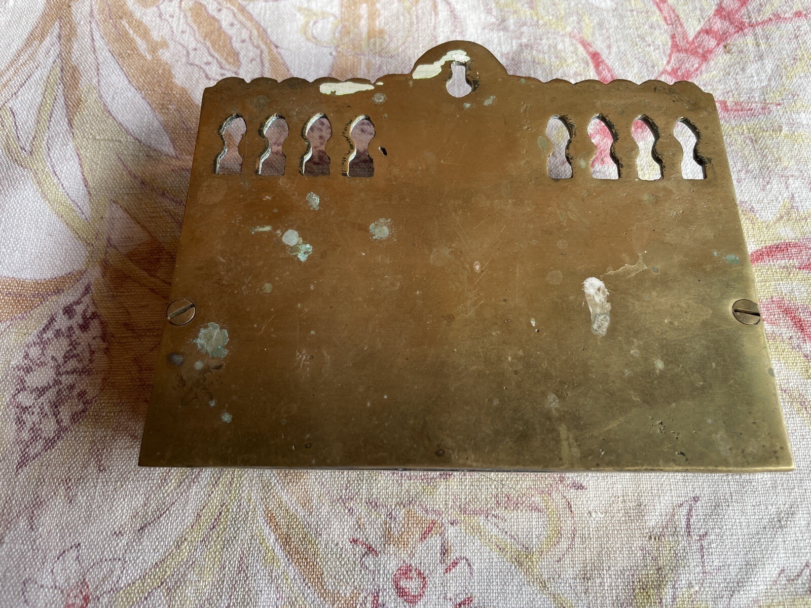 Vintage Brass Cards Business Card Holder Playing Cards Index Card Note