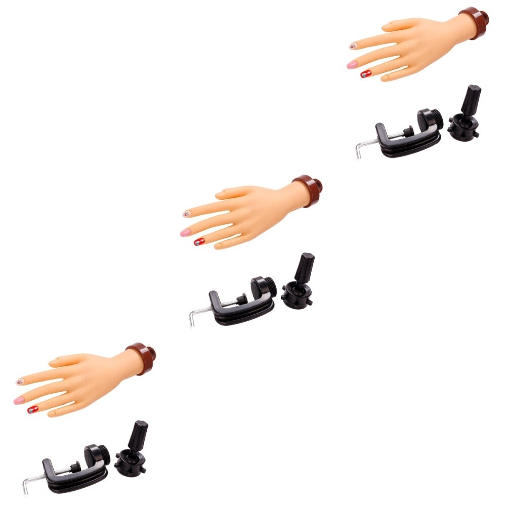 3 PCS Practice Hand for Acrylic Nails Model Art Accessories eBay