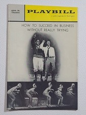 46th St. Theatre Playbill "How to Succeed in Business w/o Really Trying"  1962