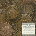 1864-1909 Indian Head Cent Penny W/ COA Rare Collector Coin Gift Copper USA Mint