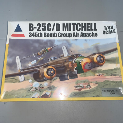Accurate Miniatures ~ B-25C/D Mitchell 345th Bomb Group Air Apache ~ 1/48 SEALED