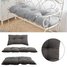 Replacement Thick Tufted 1-2 Seater Garden Bench Cushion Recliner Seat Back Mats