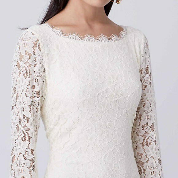 Diane Von Furstenberg DVF Zarita ivory lace sheath dress size 8 | eBay Diane Von Furstenberg DVF Zarita ivory lace sheath dress size 8 | eBay