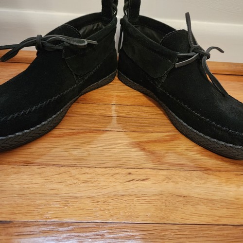 UGG Womens Size 7.5 Woodlyn Moc Moccasin Black Suede Booties Lace Up Chukka - Picture 7 of 17
