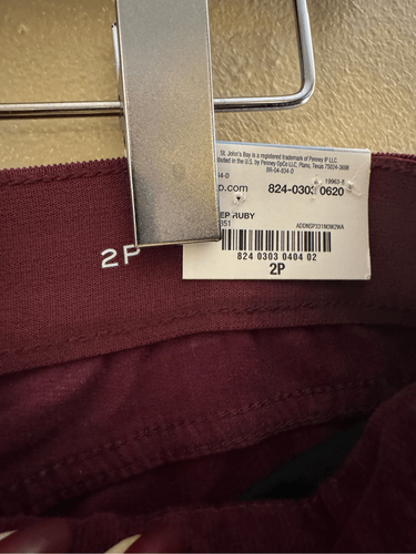 New St. John’s Bay | Pants & Jeans | Women’s Red Straight Mid Rise Corduroy Pan - Imagen 5 de 5