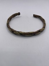 Copper Braided Metal Bangle Bracelet