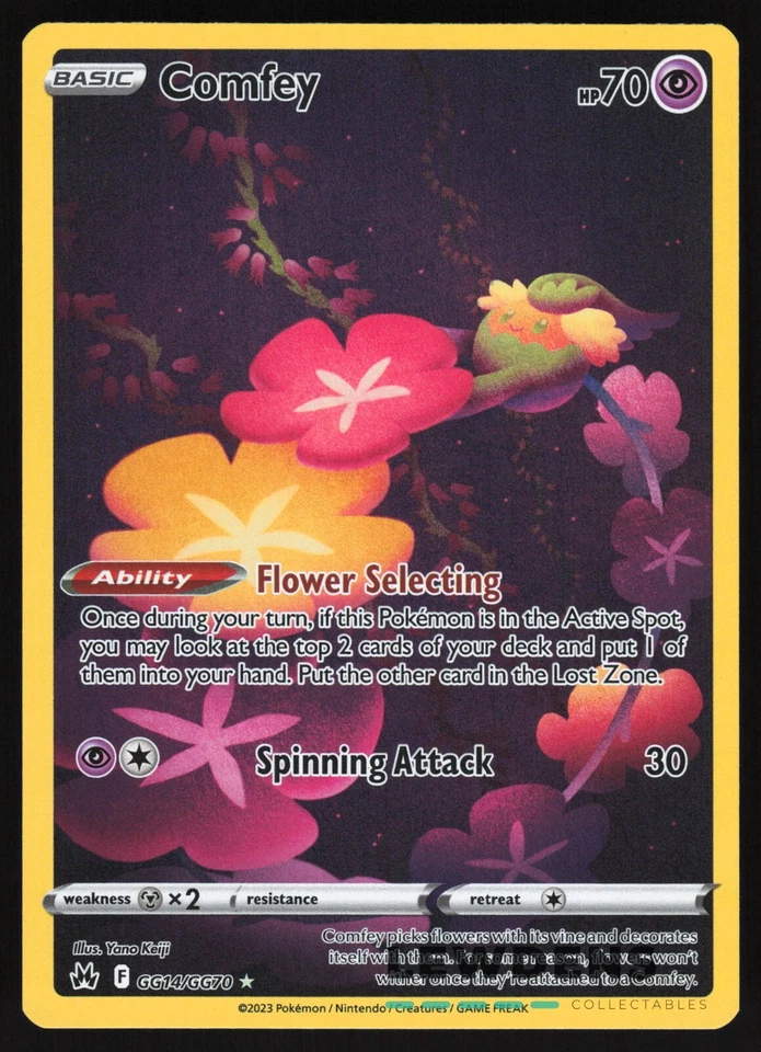 Comfey - GG14/GG70 - Gallarian Gallery - Crown Zenith - Pokemon Card