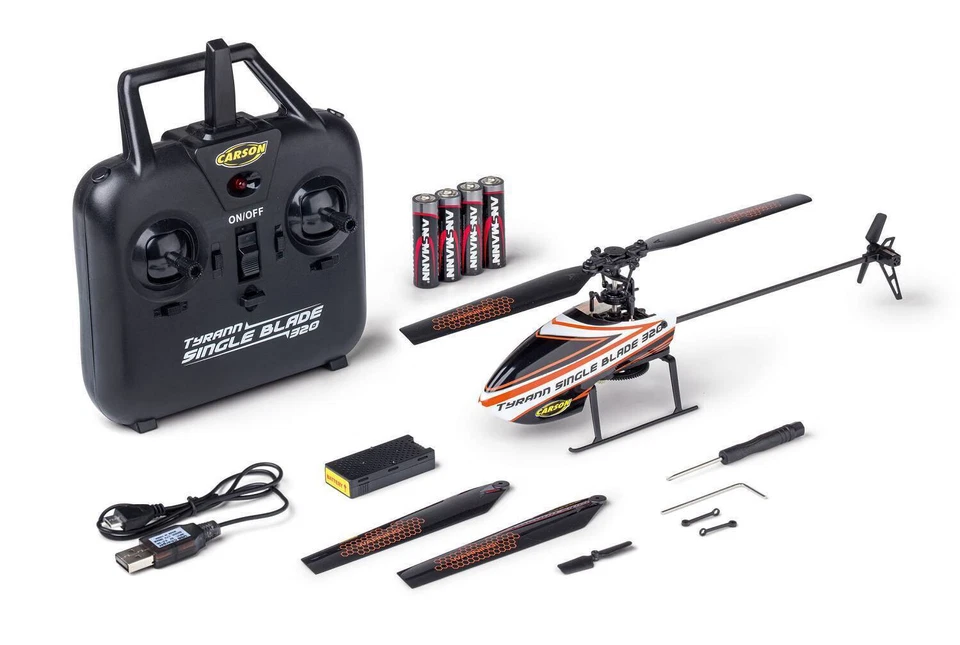 Carson 500507170 RC Elektro Hubschrauber Tyrann Single Blade 320 Helikopter Heli - Bild 3 von 4