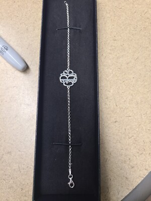 Ross Simons 925 Initialen Armband ''CBE'' 8''