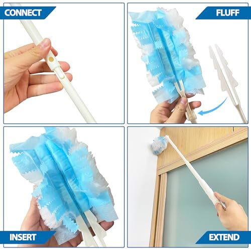Manijas de repuesto compatibles con repuesto Swiffer Duster, mango extendido, - Imagen 2 de 7