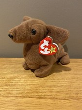 Ty Beanie Babies Weenie The Dog 1995 with PVC Fill