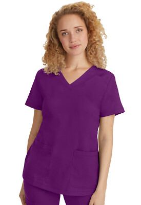 Healing Hands Scrubs Purple Label Jill Top 2320 EGGPL Eggplant