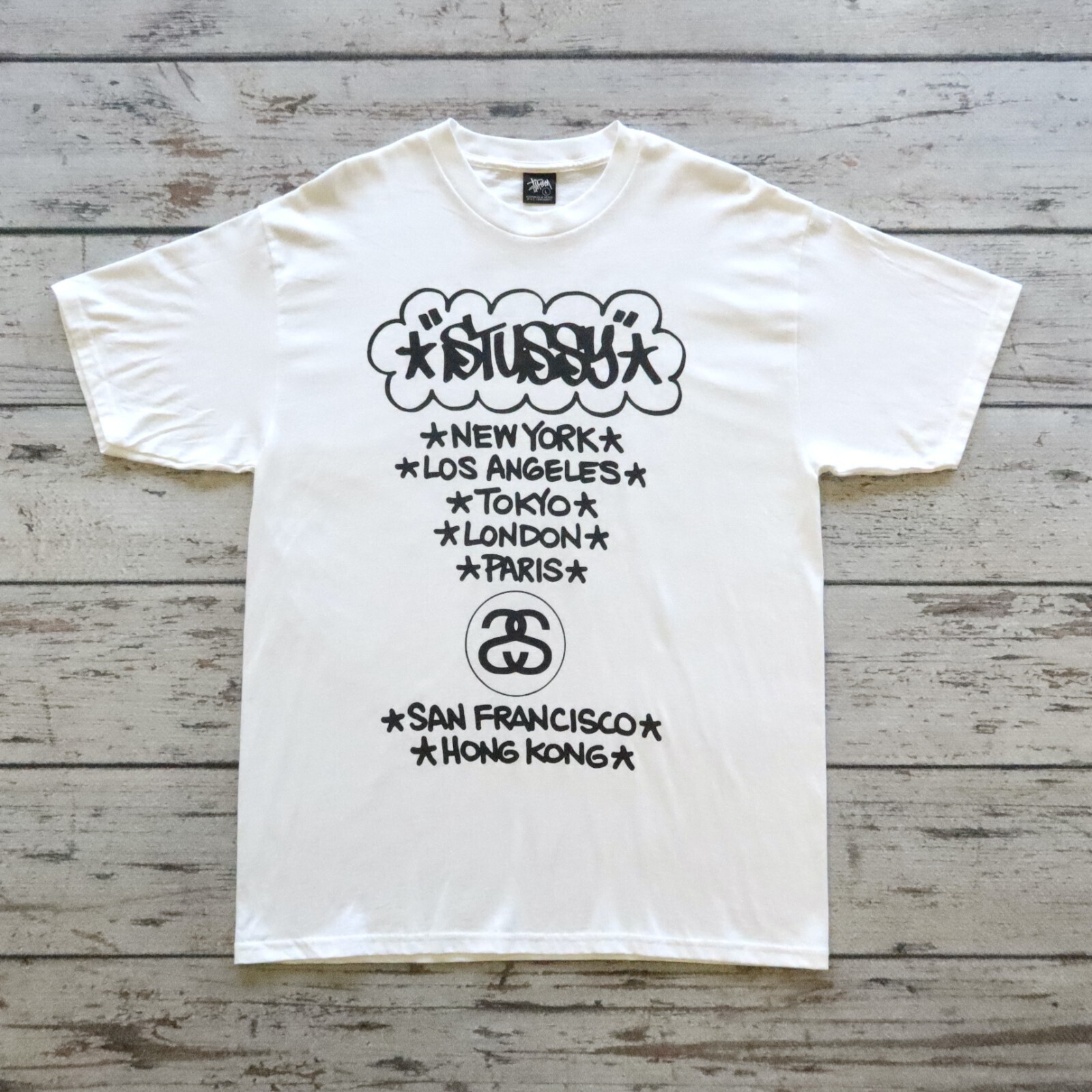 Vintage Stussy Haze Chapter Stores Tshirt