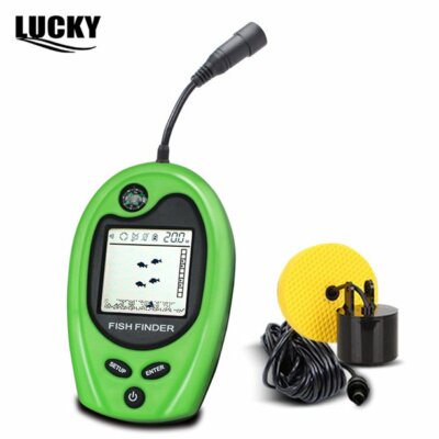 Lucky FF818 Portable Fish Finder w/Sounder Alarm. Fishfinder 100M Depth