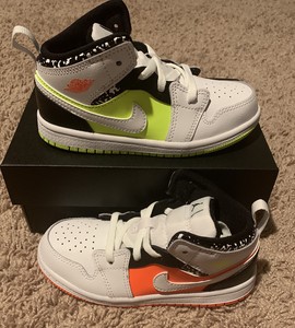 Nike Jordan 1 Mid TD 640735-870 Niño Chicos Chicas Talla 9c | eBay