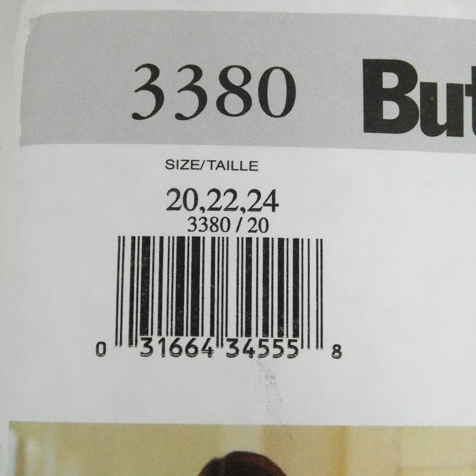 Butterick 3380 Misses Jacket Dress Sewing Pattern Size 20-24 Uncut Fitted Lined - Image 4 of 4