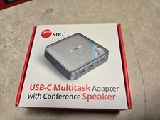 SIIG USB-C Multitask Mini Dock with Conference Speaker judk0s11s1 CC11209X