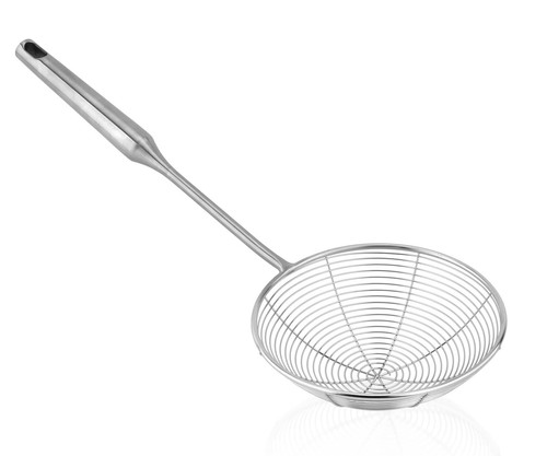304 Stainless Steel Spider Strainer Skimmer Ladle for Cooking and Frying, Kit...