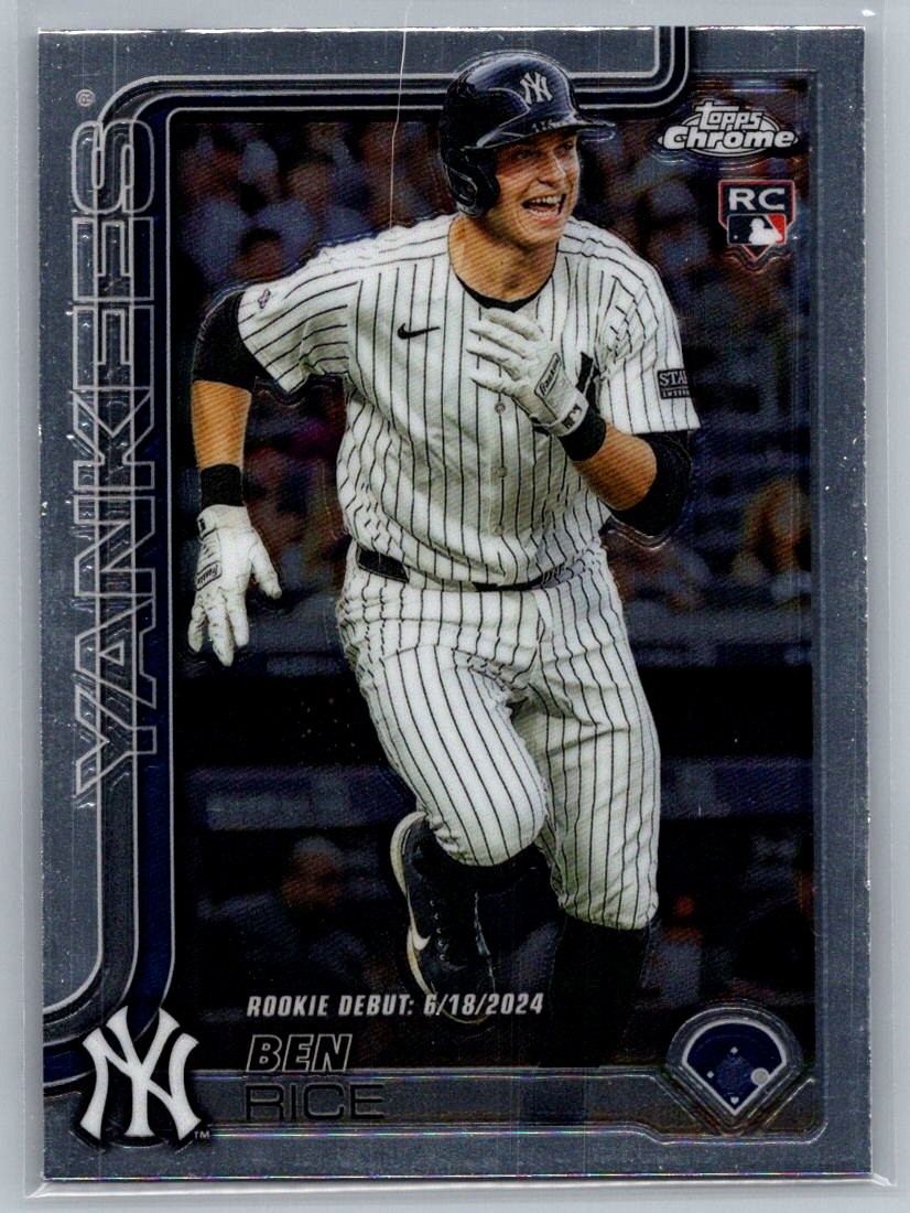 2025 Topps Chrome Update Ben Rice #USC138 New York Yankees