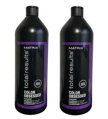Matrix Total Results Color Obsessed Conditioner 33.8 fl oz (Pack of 2)