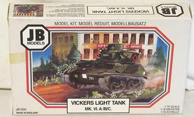 JB 1009 Vickers Light Tank Mk.VI. A/B/C 1/76 OB Parts Sealed 'Forest Creek Gems'
