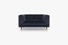 At the Helm Grace Small 2 Seater Sofa, Lavish Ink
