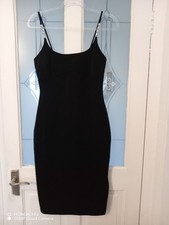 River Island Women's Black Sleeveless Party, Evening Dress. Size 8