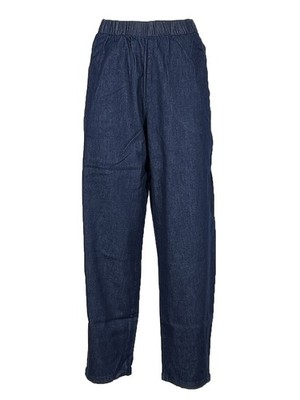 TREBARRABI PRUX INDA Womens Dark Denim Ovetto Jeans High Rise Regular