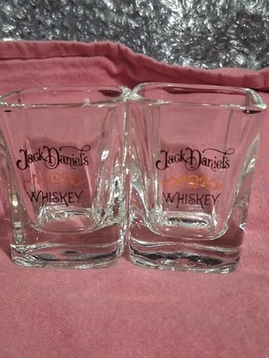 Jack Daniel's Vintage Square Shot Glass (2)