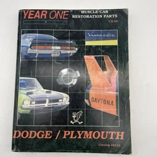 Year One Dodge Plymouth Muscle Car Restoration Parts Catalog R125 1995 Vintage
