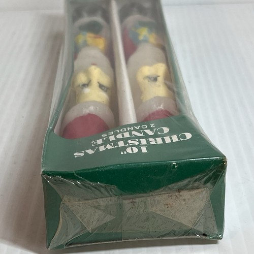 Vintage 10" Weihnachten konische Kerze 2er Set Weihnachtskerzen Neu im Karton - Bild 7 von 15