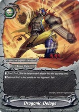 Buddyfight TCG card X-BT01/0103EN C Dragonic Deluge The Dark Lord's Rebirth