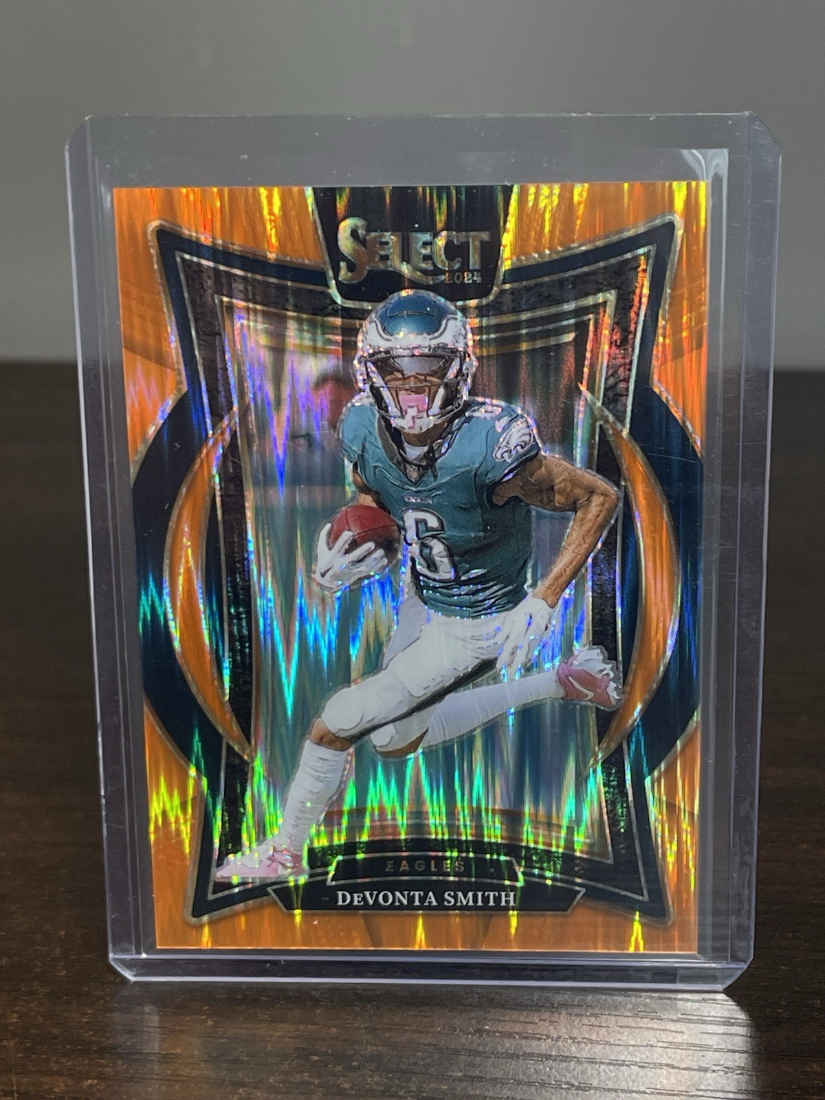 2024 Panini Select - Concourse Devonta Smith #51 Orange Prizm Shock /499