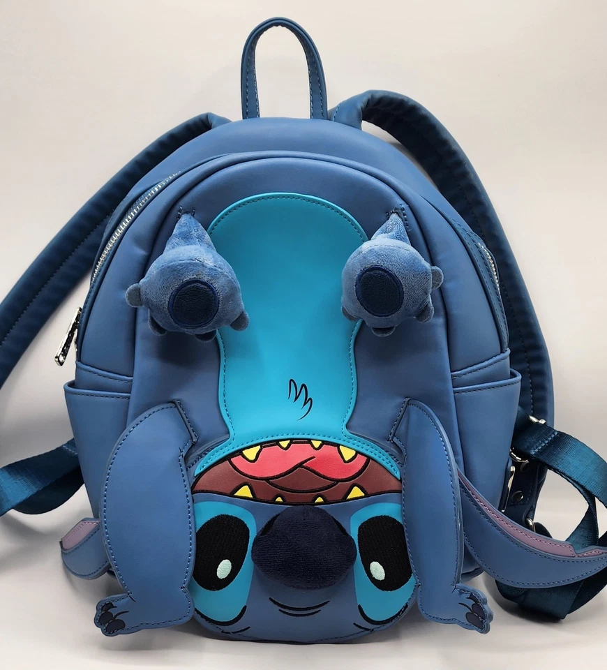 Loungefly Disney Lilo & Stitch Upside Down Figural Mini Backpack - Image 4 of 4