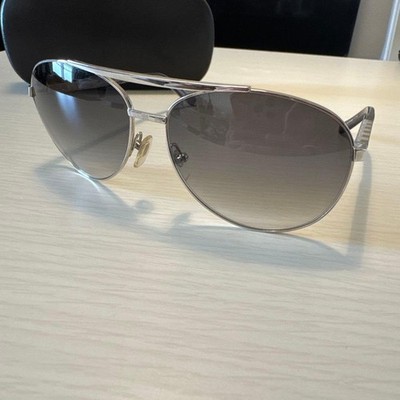LOUIS VUITTON Attitude Pilote Z0340U Aviator Sunglasses Silver