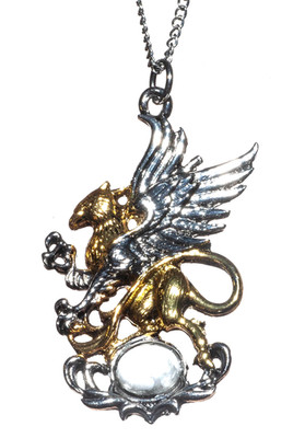 Bruyère Bestiarium Gryffine Ei Amulett Anhänger Halskette für arkane Fähigkeiten BB08