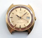 1973 TIMEX Marlin Calendar 26760 2573 Vintage Mens 33mm Watch TICKS Needs Repair