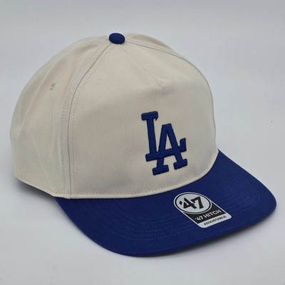 Los Angeles Dodgers '47 Brand Hitch Hat Cream/Blue LA Snapback Adjustable Cap 