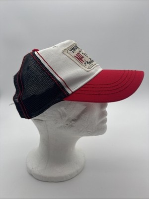 True Religion Trucker Hat Red White Mesh Snapback Buddha Logo Cap