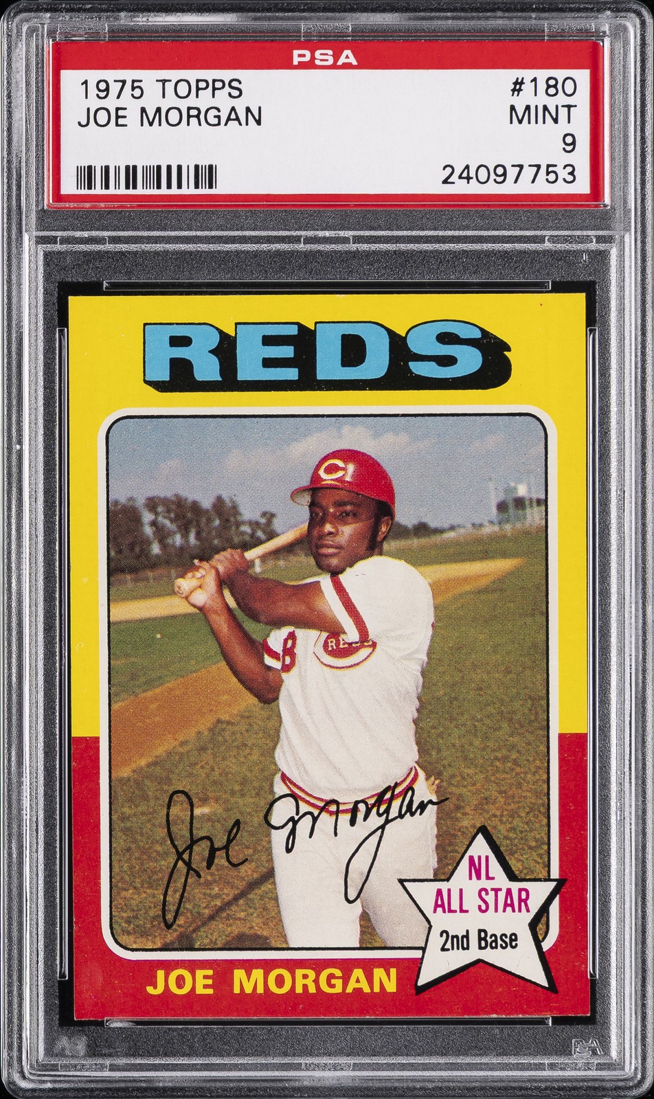1975 TOPPS #180 JOE MORGAN PSA 9