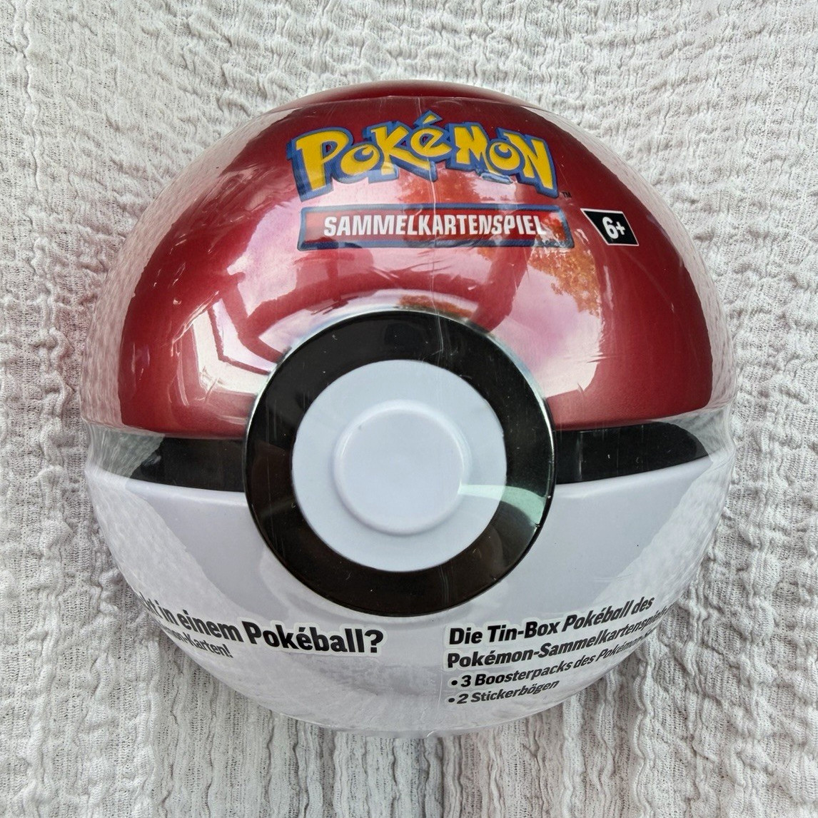 Pokémon TCG Pokéball Tin-Box Deutsch 3 Boosterpacks + 2 Stickerbögen 2024 6+