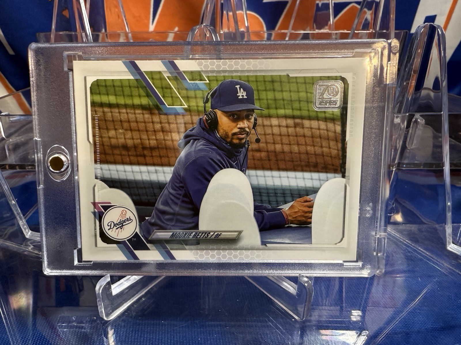 2021 Topps Image Variation SSP (Horizontal Wearing Headset) Mookie Betts #13