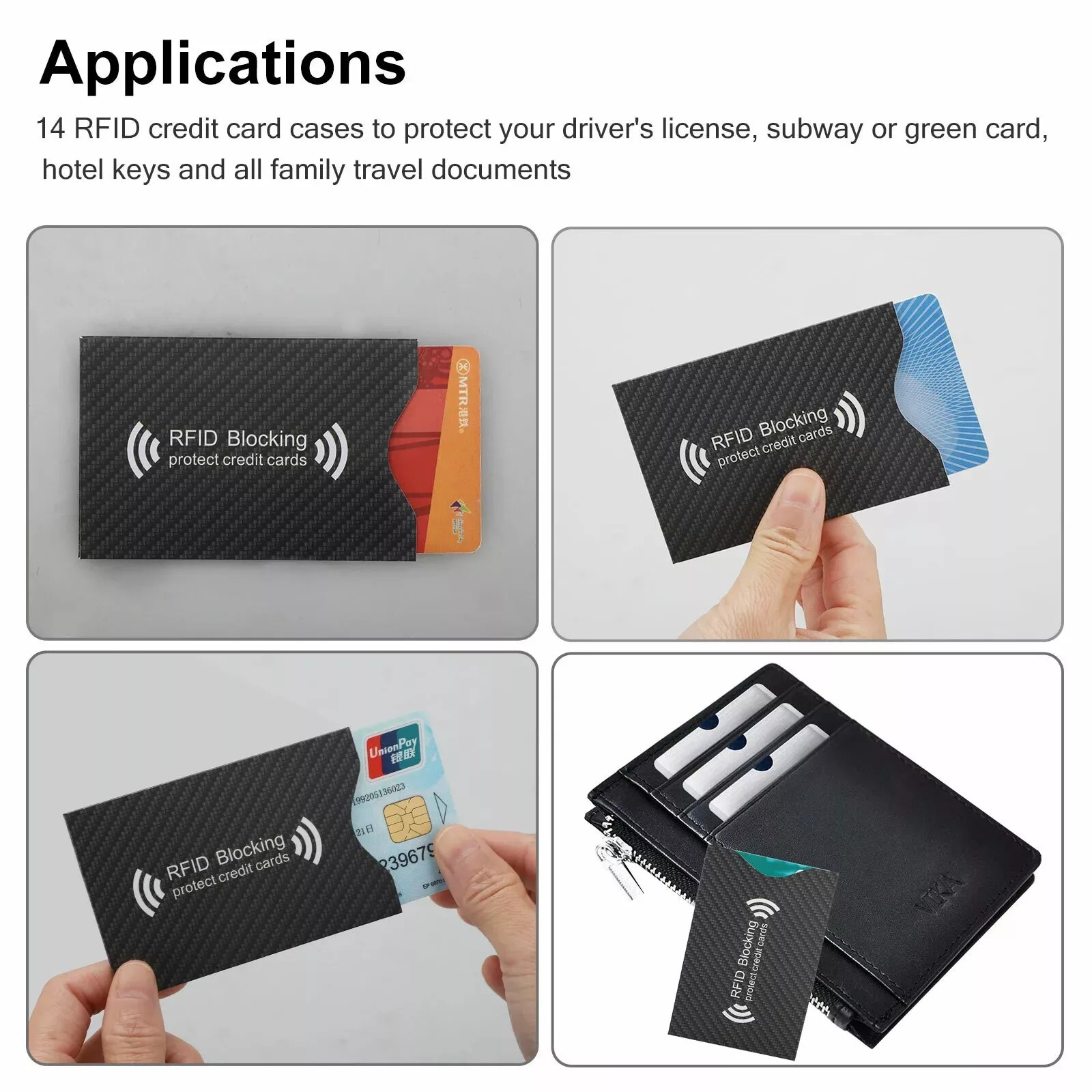 20PCS RFID Block Cover Credit Card Protector Protects Your Wallet From Theft USA