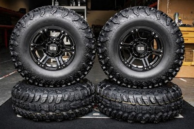 POLARIS RZR 800 30'' SNIPER 920 RADIAL ATV TIRE 14'' VIPER BLK WHEEL KIT POL3CA