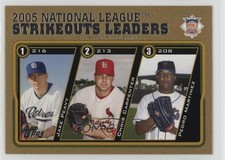 2005 Update League Leaders Gold Jake Peavy Chris Carpenter Pedro Martinez 0q3
