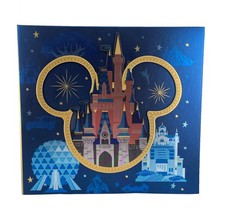 Disney Castle Photo Album - Four Parks Icons Walt Disney World Blue